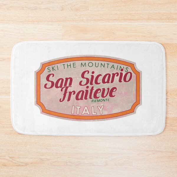 Item preview, San Sicario Fraiteve, Italy, Piemonte, Ski, textured skiing badge designed and sold by Wanderful-roads.