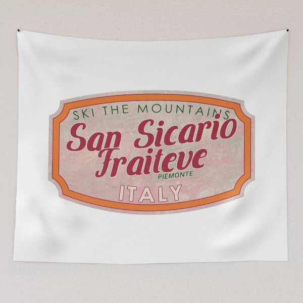 Item preview, San Sicario Fraiteve, Italia, Piamonte, Esquí, insignia de esquí texturizada designed and sold by Wanderful-roads.