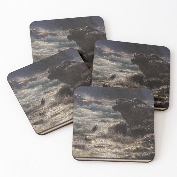 Item preview, An agitated marina under a stormy sky designed and sold by SharonTheFirst.