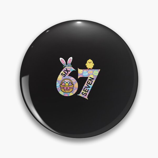 Item preview, Six Seven 67 Easter Meme Cute Bunny Eggs Kids Funny Design designed and sold by kiralynstration.