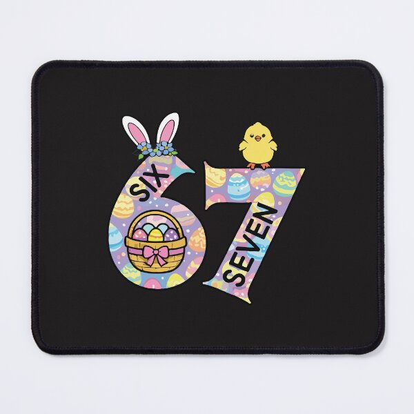 Item preview, Six Seven 67 Easter Meme Cute Bunny Eggs Kids Funny Design designed and sold by kiralynstration.