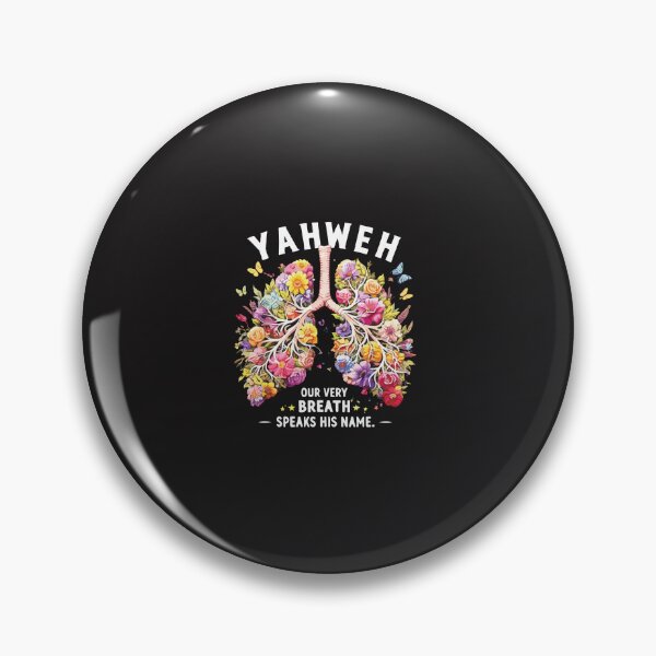 Item preview, Floral Lungs Yahweh Our Very Breath Speaks His Name Retro Faith Design designed and sold by kiralynstration.