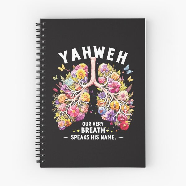 Item preview, Floral Lungs Yahweh Our Very Breath Speaks His Name Retro Faith Design designed and sold by kiralynstration.