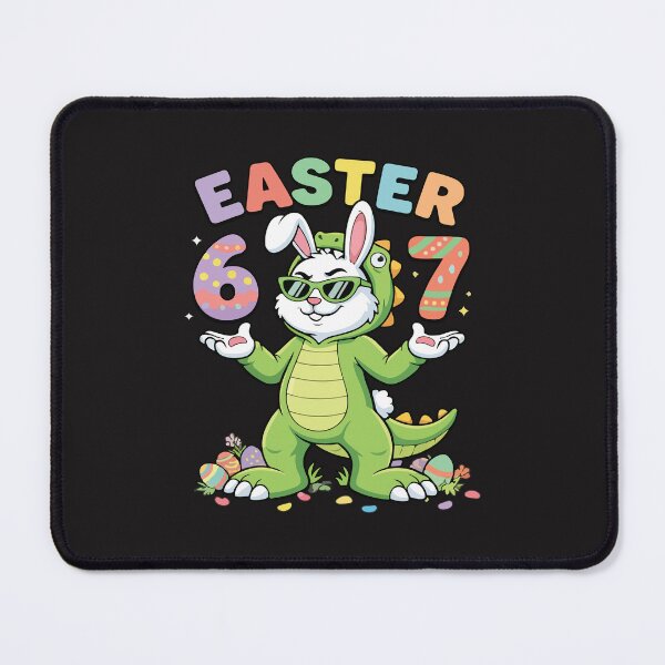 Item preview, Funny Easter Bunny Dinosaur Six Seven 67 Meme Kids Design designed and sold by kiralynstration.