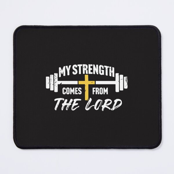 Item preview, My Strength Christian Bible Verse Gym Faith Workout Design designed and sold by kiralynstration.