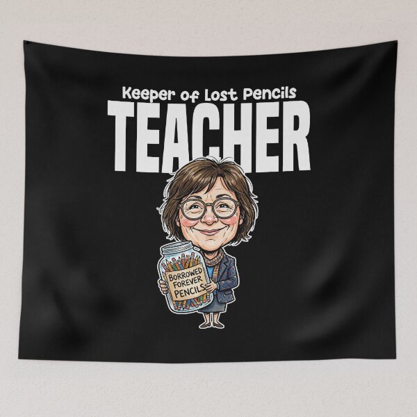 Item preview, TEACHER - KEEPER OF LOST PENCILS designed and sold by KEF Custom.