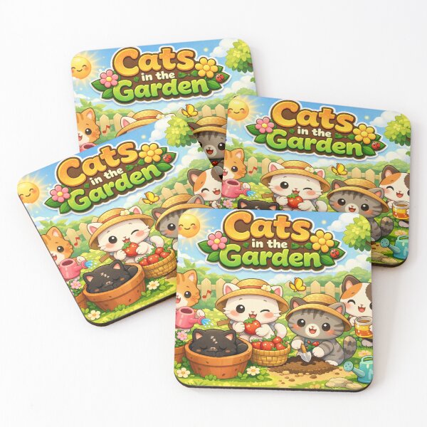 Item preview, Cats in The Garden Kawaii Version designed and sold by Arte Cartoon From TagTeam Group.