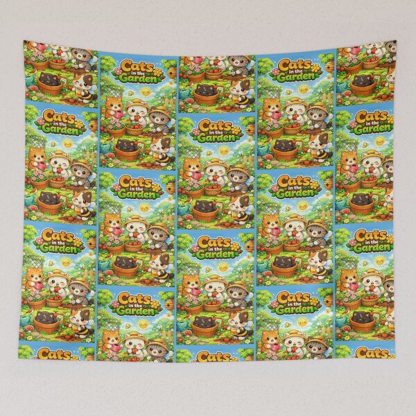 Item preview, Cats in The Garden Kawaii Version designed and sold by Arte Cartoon From TagTeam Group.
