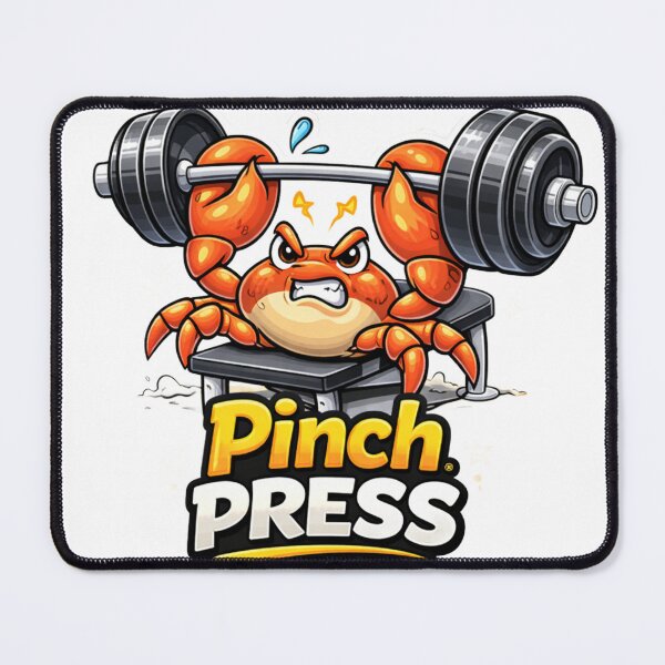 Item preview, Crab Gym Fitness Sticker – Pinch Press designed and sold by les3cerises.