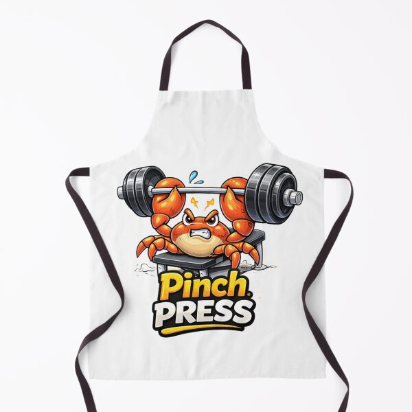 Item preview, Crab Gym Fitness Sticker – Pinch Press designed and sold by les3cerises.