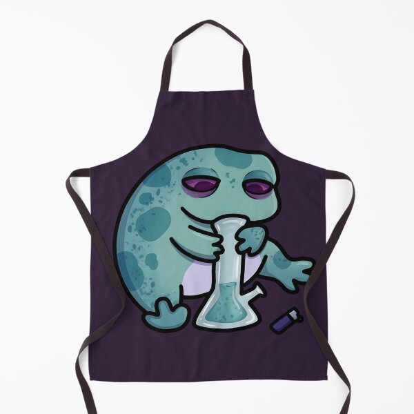 Item preview, Chill Stoner Frog Illustration | Funny Psychedelic Blue Frog Sticker | Trippy 420 Animal Art designed and sold by ZyxDes.