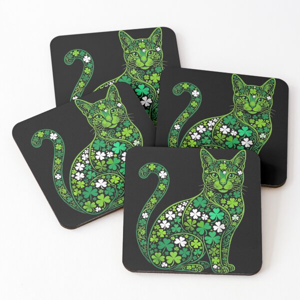 Item preview, Shamrock Cat St Patricks Day Lucky Clover Cat Shirt designed and sold by Capisedo.