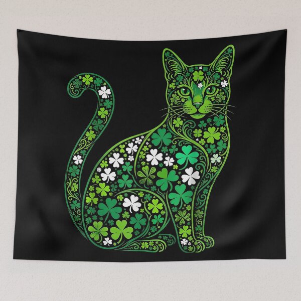 Item preview, Shamrock Cat St Patricks Day Lucky Clover Cat Shirt designed and sold by Capisedo.