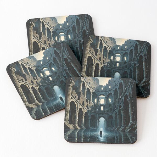 Item preview, Sunken Colosseum — Dark Surrealism Art Print designed and sold by ReliquiaeArt.