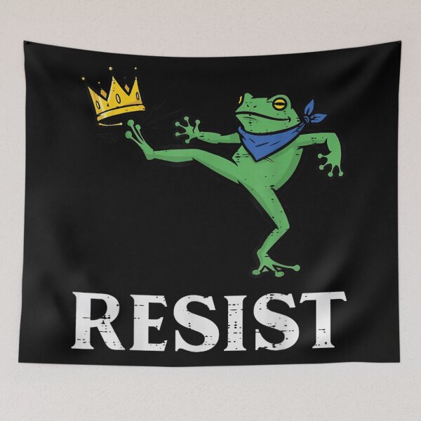 Item preview, Funny Frog Resist Rebel Frog Cartoon Shirt designed and sold by Capisedo.