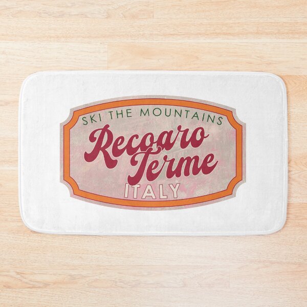 Item preview, Recoaro Terme, Italy, Veneto, Ski, textured skiing badge designed and sold by Wanderful-roads.