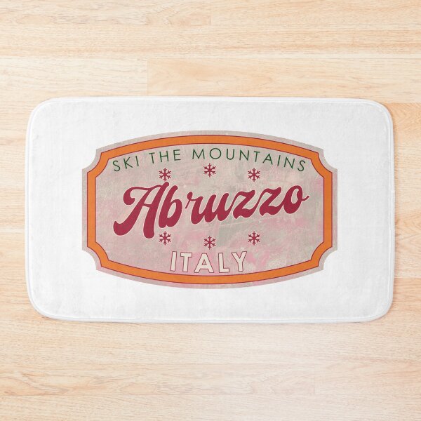 Item preview, Abruzzo, Italy, Ski, textured skiing badge designed and sold by Wanderful-roads.