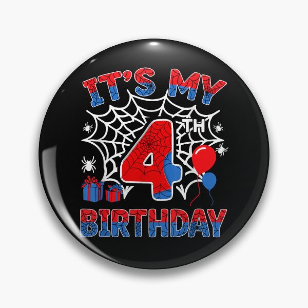 Item preview, Its My 4th Birthday Spider Theme Kids Birthday Shirt designed and sold by Capisedo.