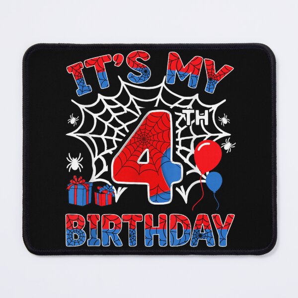 Item preview, Its My 4th Birthday Spider Theme Kids Birthday Shirt designed and sold by Capisedo.