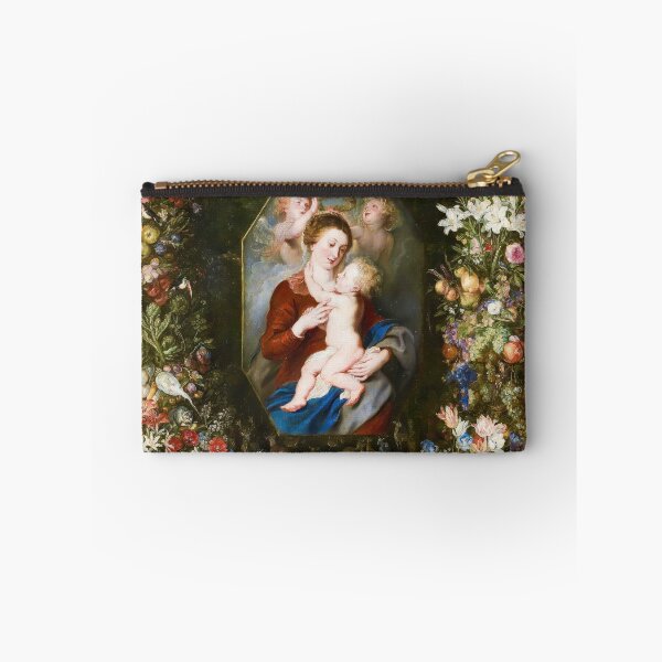Item preview, Jan Brueghel the Elder Virgin Child Flower Garland designed and sold by TheSoulOfArt.