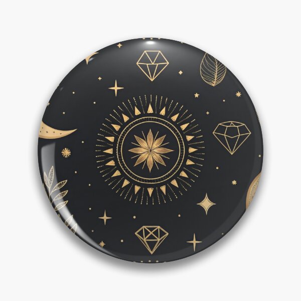 Item preview, Celestial Magic Symbols Seamless Pattern designed and sold by Erik Visnievskij.