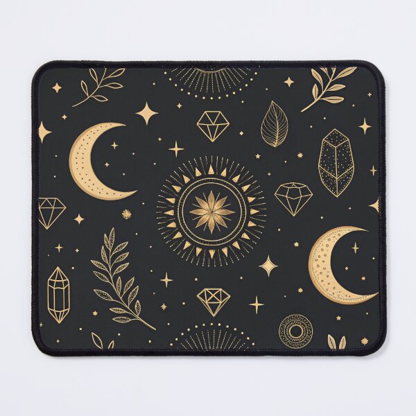 Item preview, Celestial Magic Symbols Seamless Pattern designed and sold by Erik Visnievskij.