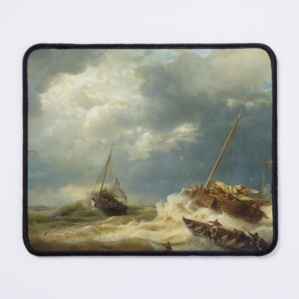 Item preview, Ships In A Storm On The Dutch Coast designed and sold by SharonTheFirst.
