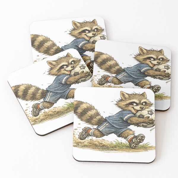 Item preview, Raccoon Soccer Goalkeeper designed and sold by photoparadise22.
