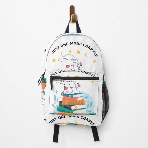 Item preview, Just One More Chapter - Colorful Cute Sleeping Cat and Books designed and sold by Marwa Ahmed.