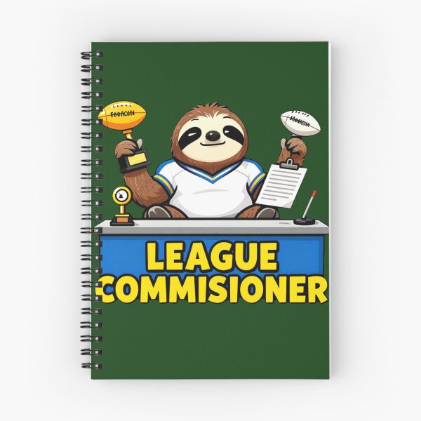 Item preview, League Commissioner Sloth – Funny Fantasy Football Sticker designed and sold by AnimalAirtistry.
