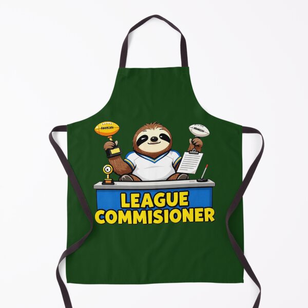Item preview, League Commissioner Sloth – Funny Fantasy Football Sticker designed and sold by AnimalAirtistry.