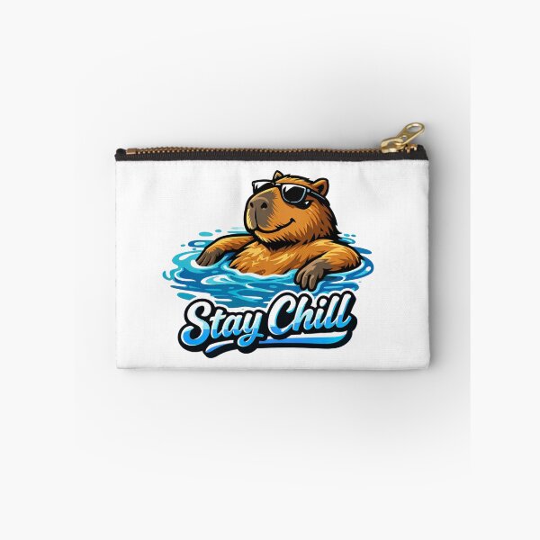 Item preview, stay chill capy designed and sold by MoosElkPL.