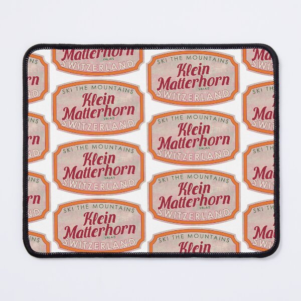 Item preview, Klein Matterhorn, Switzerland, Valais, Ski, textured skiing badge designed and sold by Wanderful-roads.