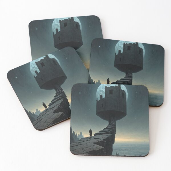 Item preview, World Edge Observatory — Dark Surrealism Art Print designed and sold by ReliquiaeArt.