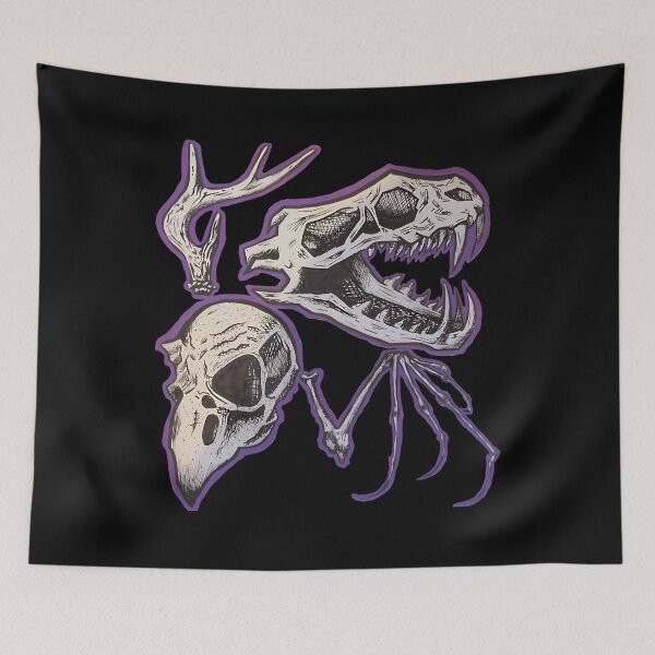 Item preview, Scattered Animal Bones Vulture Culture Sketch designed and sold by hectorcally48.