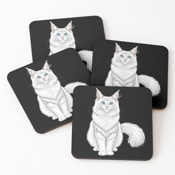 Item preview, Turkish Angora cat designed and sold by saphira-art.