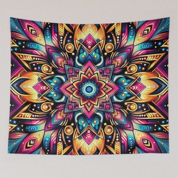 Item preview, Mystic Mandala – Vibrant Symmetry Emblem Design designed and sold by Dogandesighn.