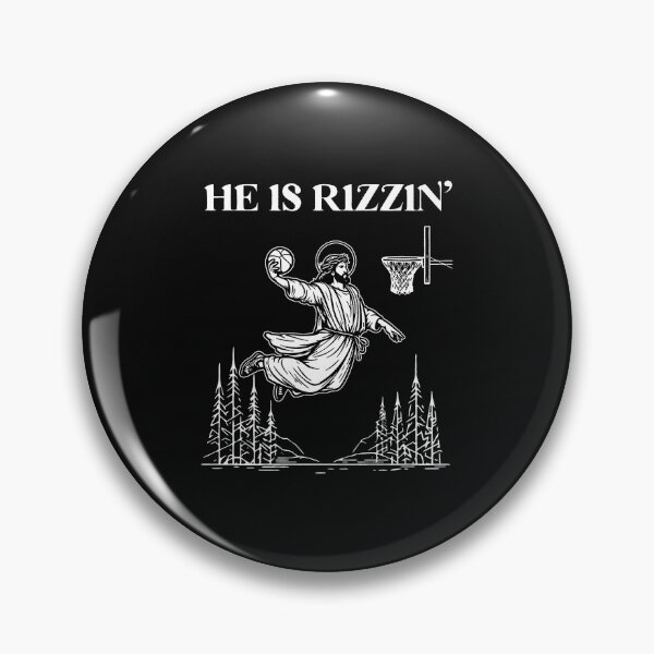 Item preview, Funny Christian,  He Is Rizzin, Jesus Basketball, Gen Z Meme, Youth Group Gift, Rizz Meme designed and sold by tierryrincones.