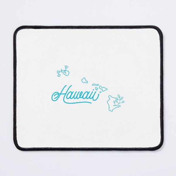 Item preview, Minimalist Hawaii Island Map with Floral Accents designed and sold by Crevadstore .