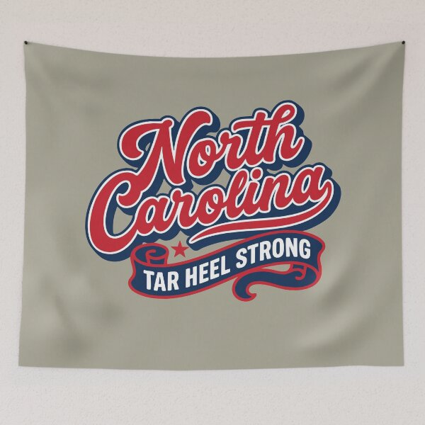 Item preview, Retro North Carolina Tar Heel Strong Spirit designed and sold by Cozy-Old-Pub.