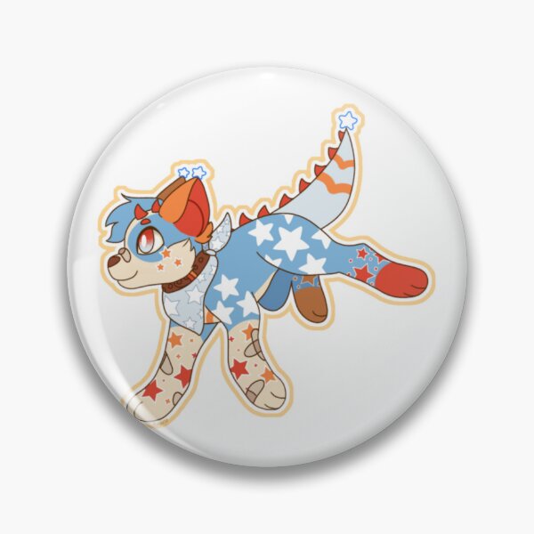 Item preview, Magical Starry Blue Dragon Dog Character designed and sold by FroggyBaBoy.