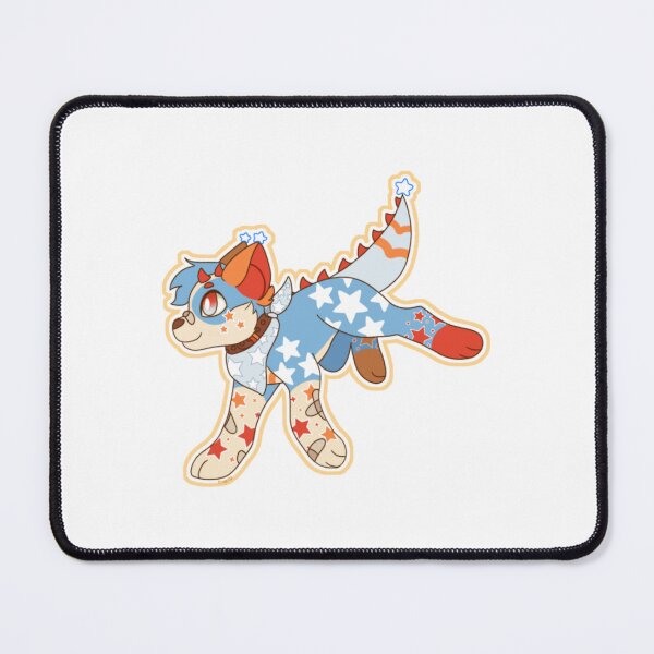 Item preview, Magical Starry Blue Dragon Dog Character designed and sold by FroggyBaBoy.