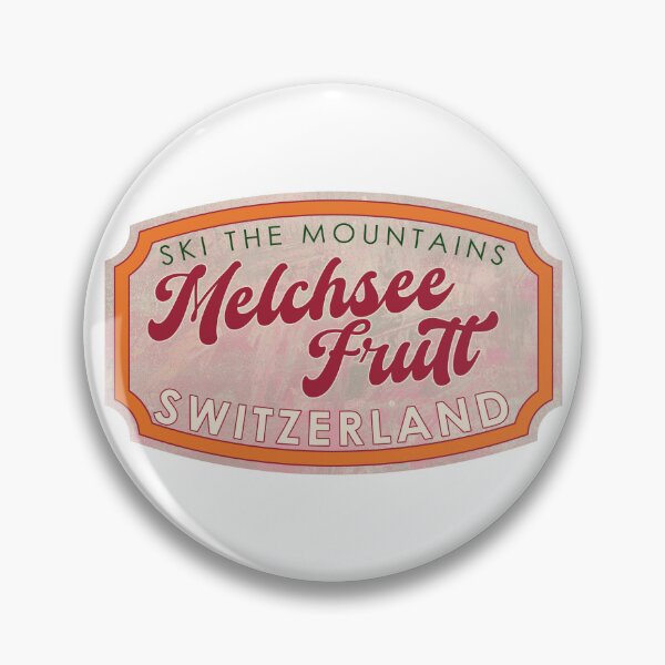 Item preview, Melchsee-Frutt, Switzerland, Obwalden, Ski, textured skiing badge designed and sold by Wanderful-roads.