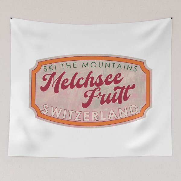 Item preview, Melchsee-Frutt, Switzerland, Obwalden, Ski, textured skiing badge designed and sold by Wanderful-roads.