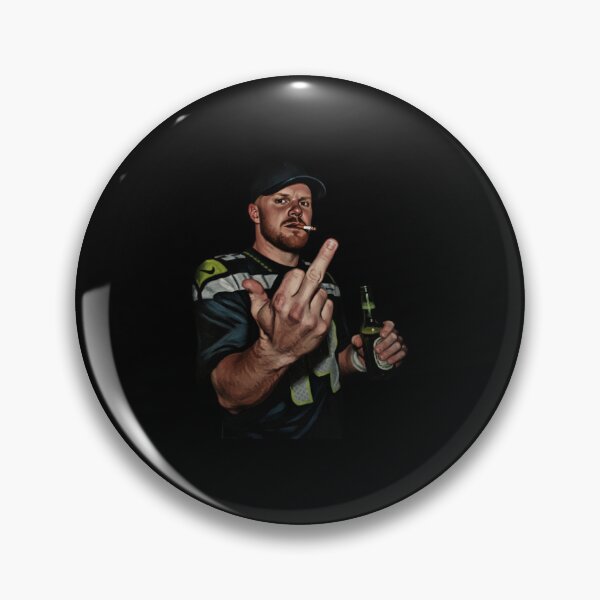 Item preview, Meme Sam darnold Middle Finge bLACK 90s White designed and sold by tierryrincones.