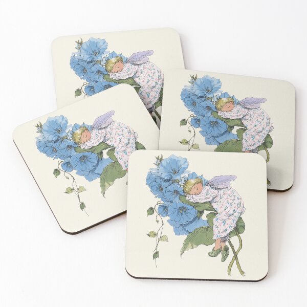 Item preview, Sleeping Flower Fairy on Blue Morning Glory designed and sold by baucestudio.