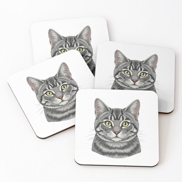 Item preview, Grey Tabby cat designed and sold by saphira-art.