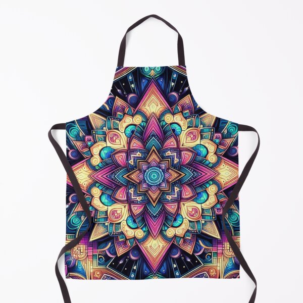 Item preview, Cosmic Mandala – Vibrant Symmetry Emblem Design designed and sold by Dogandesighn.