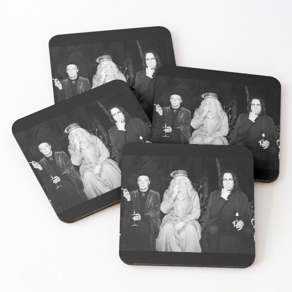 Item preview, Dumbledore Snape McGonagall Trail Cam , Wizard Smoking Meme, Funny Wizard Parody designed and sold by MauriLifton.