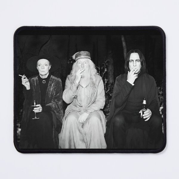 Item preview, Dumbledore Snape McGonagall Trail Cam , Wizard Smoking Meme, Funny Wizard Parody designed and sold by MauriLifton.